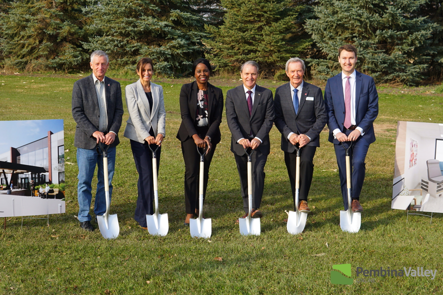 Groundbreaking day for the region at Boundary Trails Health Centre Groundbreaking