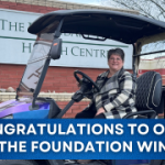 Congratulations to our "Fore the Foundation" Raffle Winner! 2025 Golf Cart Raffle Winner Photo (365 x 180 px)